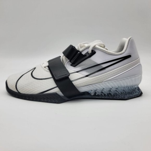 NEW Nike Romaleos 4 White Weightlifting Powerlifting Crossfit Shoes SAMPLE